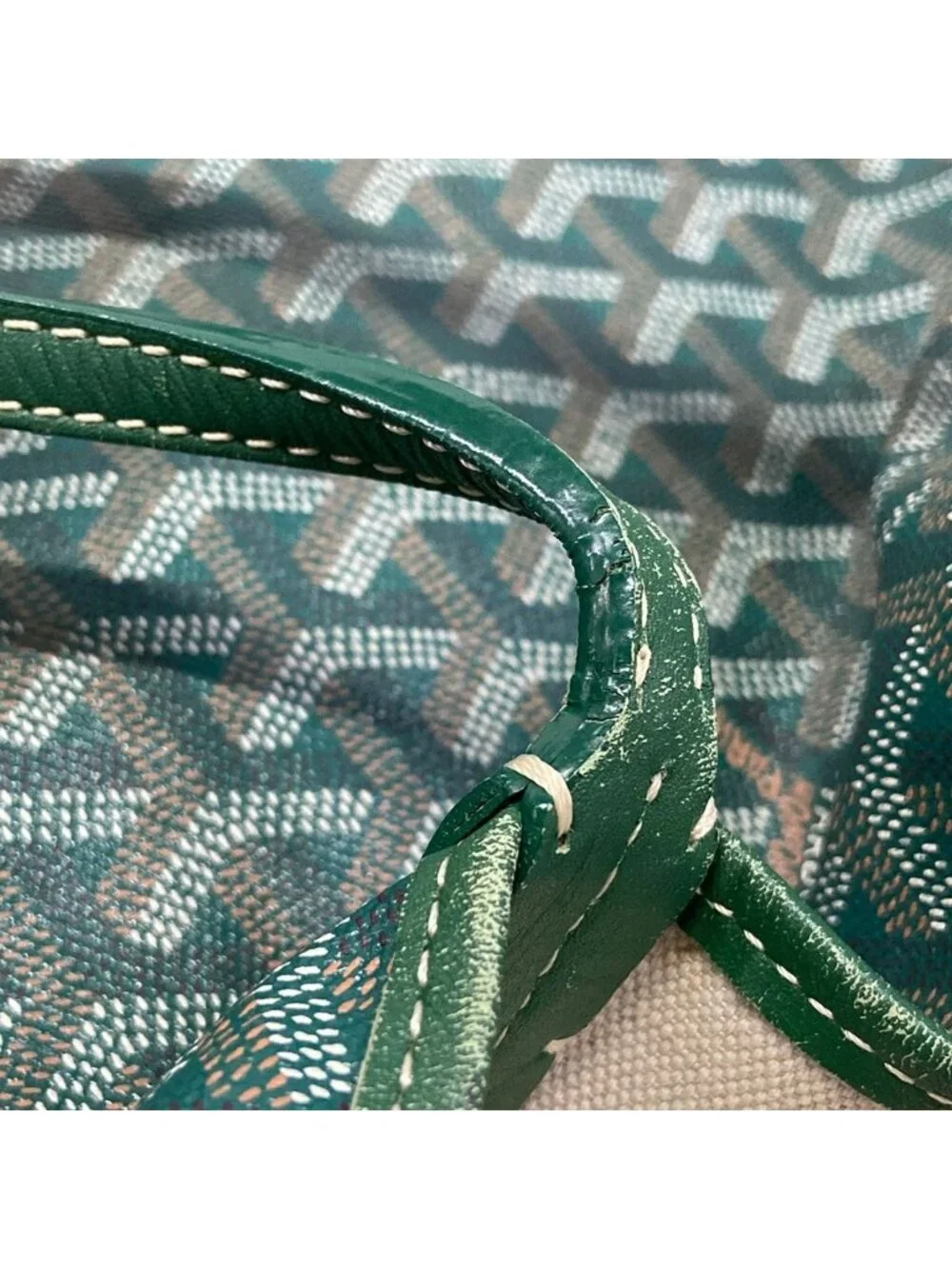 Goyard Tote Saint Louis PM Green Leather